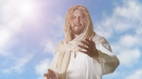 Jesus Christ preaching to his samples Stock Footage 248833210