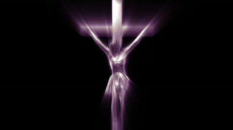 Jesus Christ Ray of Light (Seamless Loop) Stock Footage