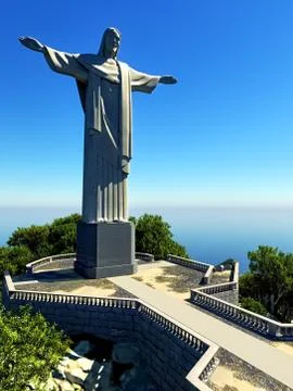 Jesus Christ the redeemer Stock Illustration