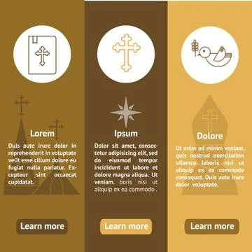 Jesus Christ,Vector icons set Stock Illustration