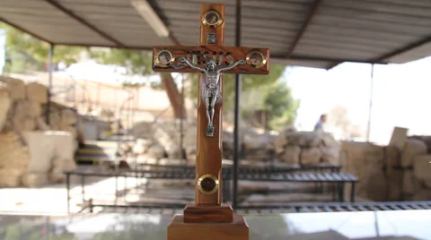 Jesus on the cross Stock Footage 32156248