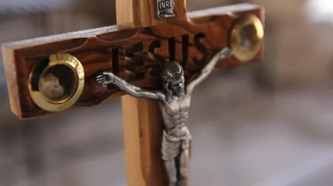 Jesus on the cross Stock Footage 32156250