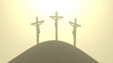 Jesus on the cross – looped. Video stock 303469477