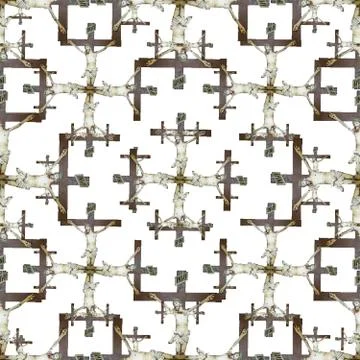 Jesus on the Cross Pattern イラスト素材
