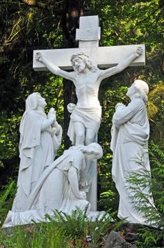 Jesus on cross Foto stock