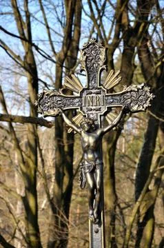 Jesus on the cross Stock Photos