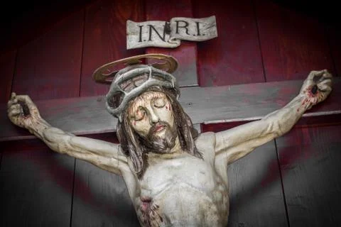 Jesus on the cross Stock Photos