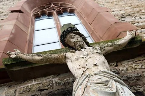Jesus on the cross Stock Photos