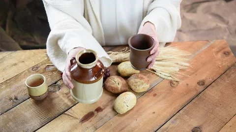 Jesus during communion Stock Footage 46728129