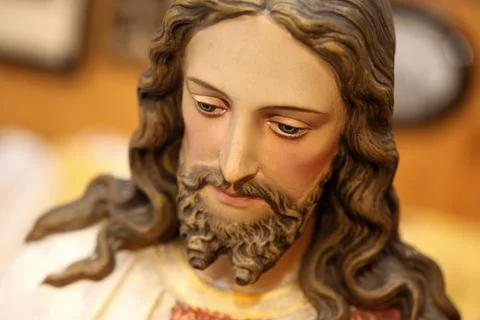 Jesus figure, head Stock Photos