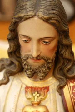 Jesus figure, head Stock Photos