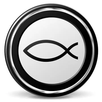 Jesus fish icon Stock Illustration