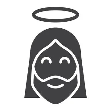 Jesus glyph icon, easter and holiday, christ sign Illustrazione stock
