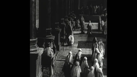 Jesus in Jerusalem - Luke 2:43 Stock Footage 155986305