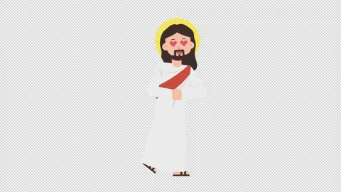 Jesus In Love Stock Footage 205036338