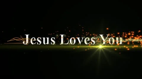 Jesus Loves You 库存影片 10834138