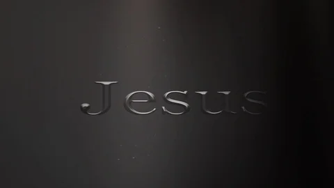 Jesus name graphic video Stock Footage 124443222