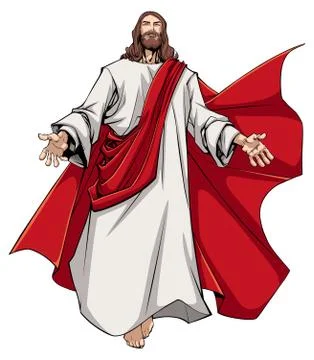 Jesus Open Arms Stockillustratie