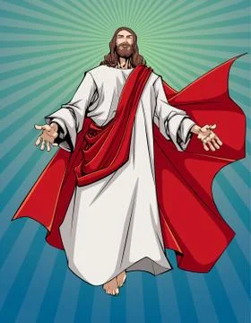 Jesus Open Arms Stockillustratie