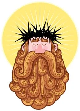 Jesus Portrait Stock Illustration