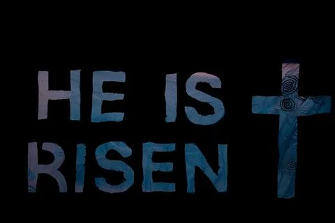 Jesus is risen Stock Illustration