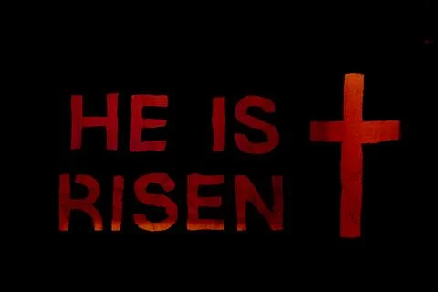 Jesus is risen Stock Illustration