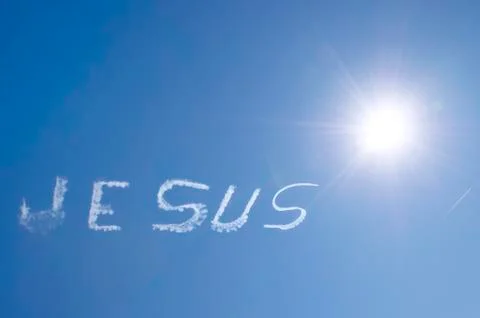 Jesus in the sky Stock Photos