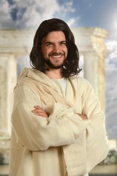 Jesus smiling Stock Photos