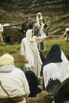 Jesus Speaks To The Crowd Foto stock