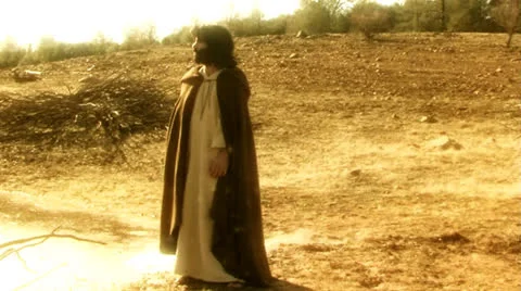 Jesus standing Stock Footage 26395789