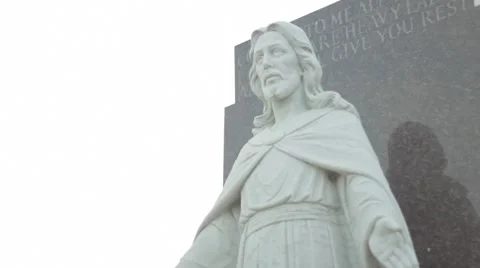 Jesus Statue 스톡 동영상 1127244