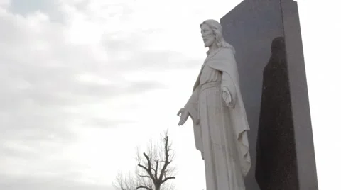 Jesus Statue 스톡 동영상 1127306