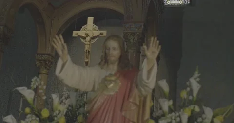 Jesus Statue Stock Footage 168314670