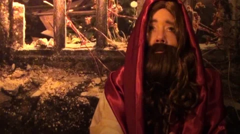 Jesus Talking to God Stock Footage 54445409