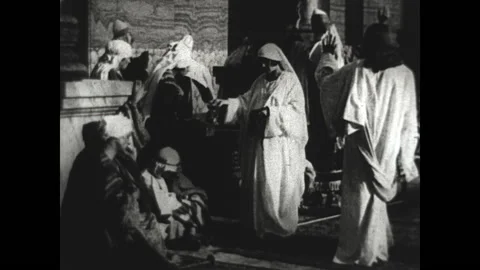 Jesus in the Temple - Matthew 21:14 Stock Footage 155998444