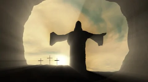 Jesus In Tomb Stock Footage