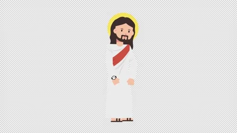 Jesus Waiting Stock Footage 205036672