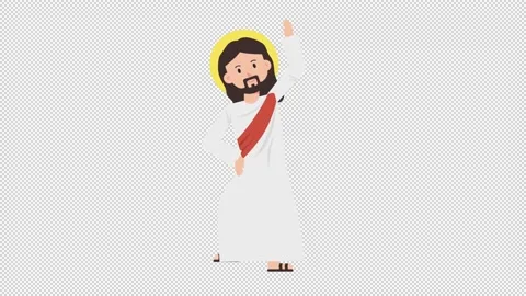 Jesus Warmup Exercise Video stock 205036270
