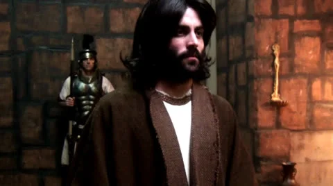 Jesus watching in the Temple Stock Footage 27135190