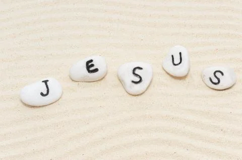 Jesus word Stock Photos