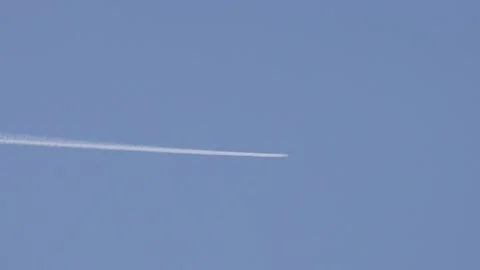 A jet in the air Stock Footage 152970728