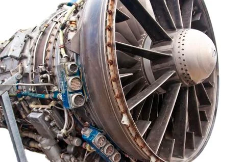 Jet aircraft engine Stock Photos