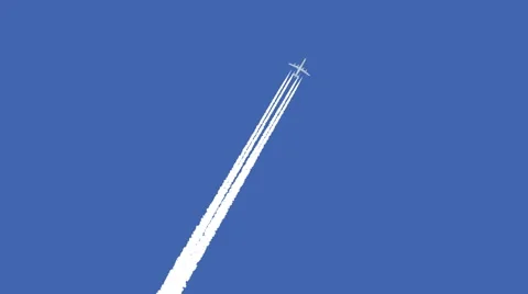 Jet airplane with trail 스톡 동영상 40472823
