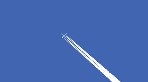 Jet airplane with trail 動画素材 40472824