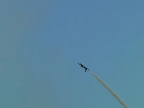 Jet in airshow 03 Stock Footage 24655351