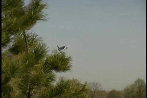 Jet Approach Stock Footage 480975
