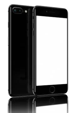 Jet Black SmartPhone Plus Stock Illustration