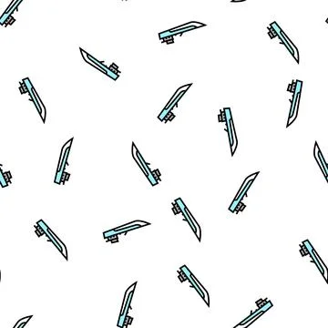 Jet boat vector seamless pattern Stock Illustration