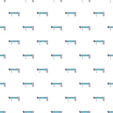 Jet bridge seamless pattern for airport travel background Stock Illustration