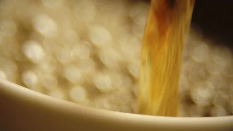 Jet of coffee in slow motion Stock Footage 76249777